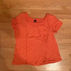 TALBOTS CORAL SHORT SLEEVE SHIRT